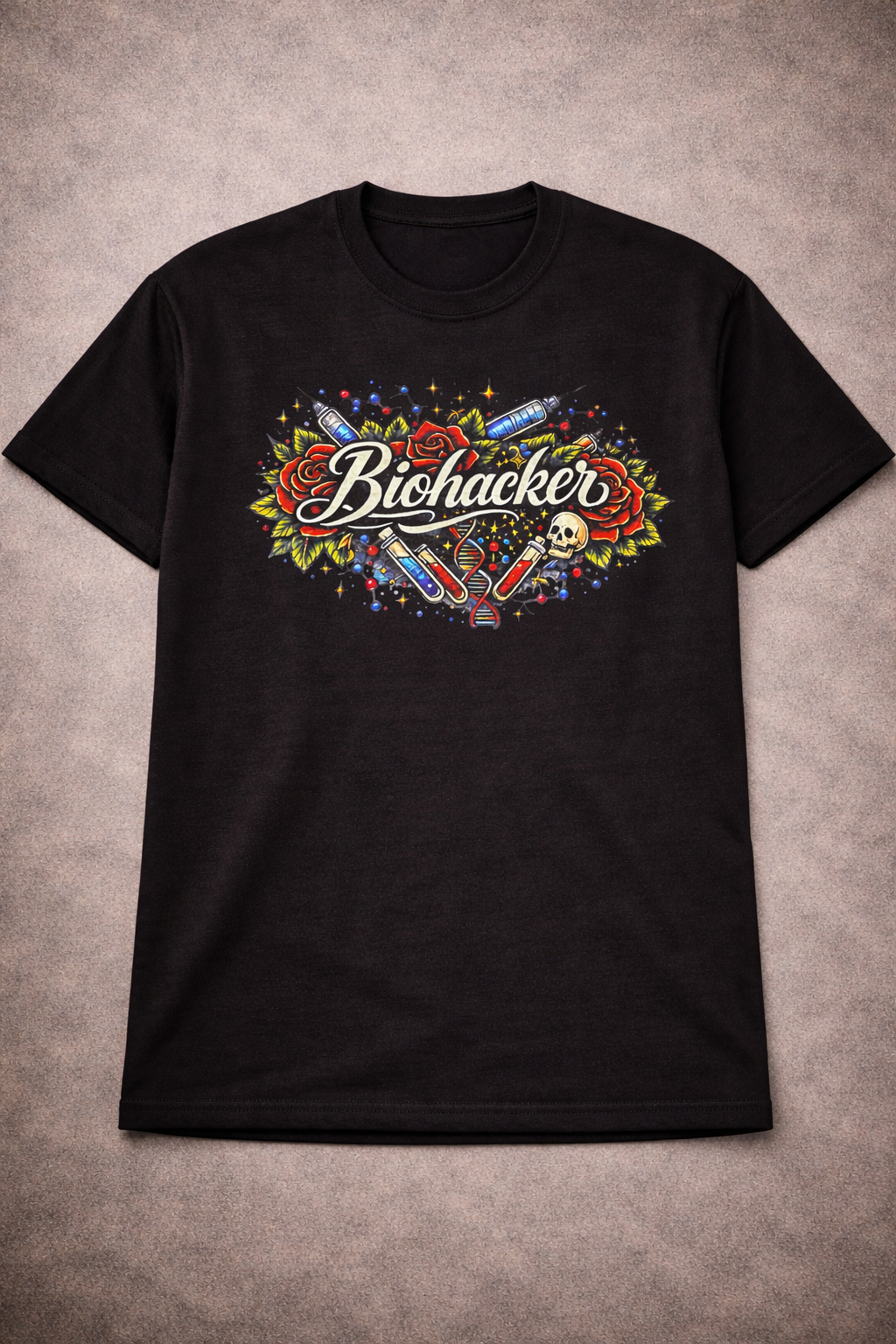 Biohacker w/ Roses Shirt